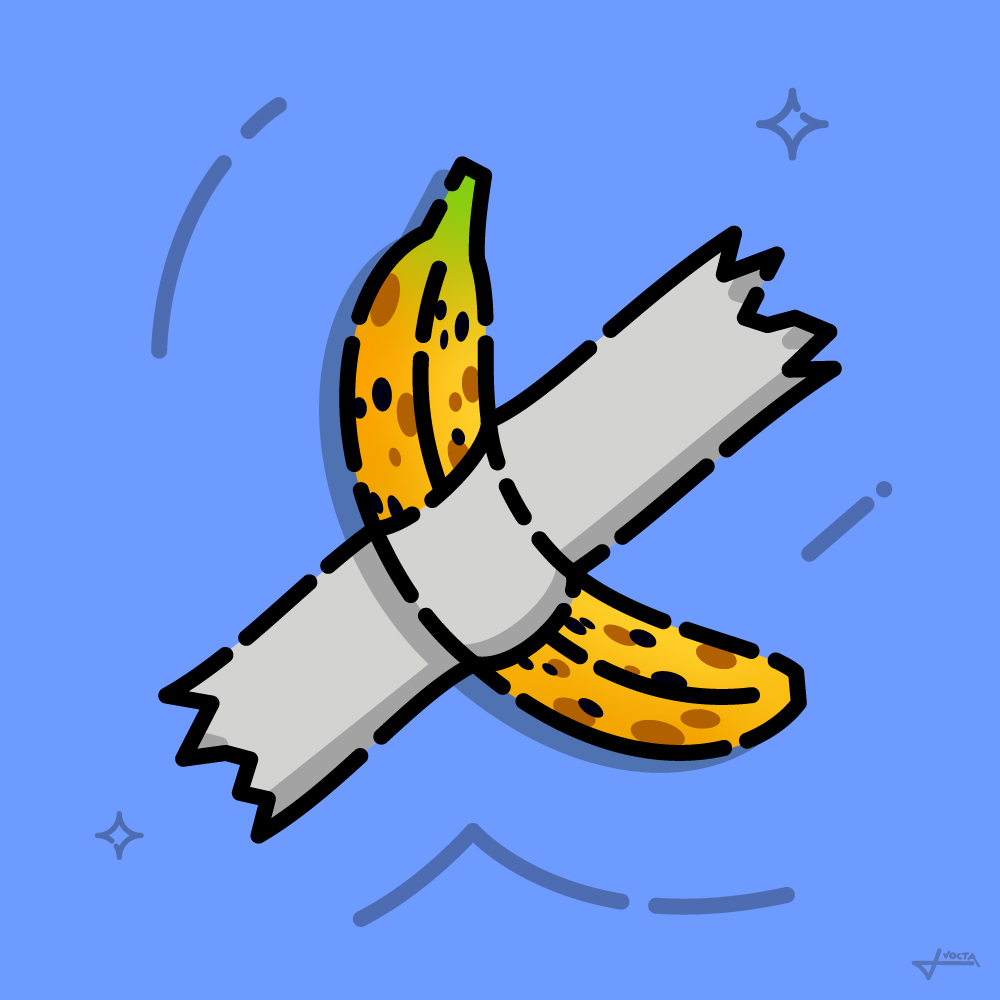 Banane — illustration de Vocta