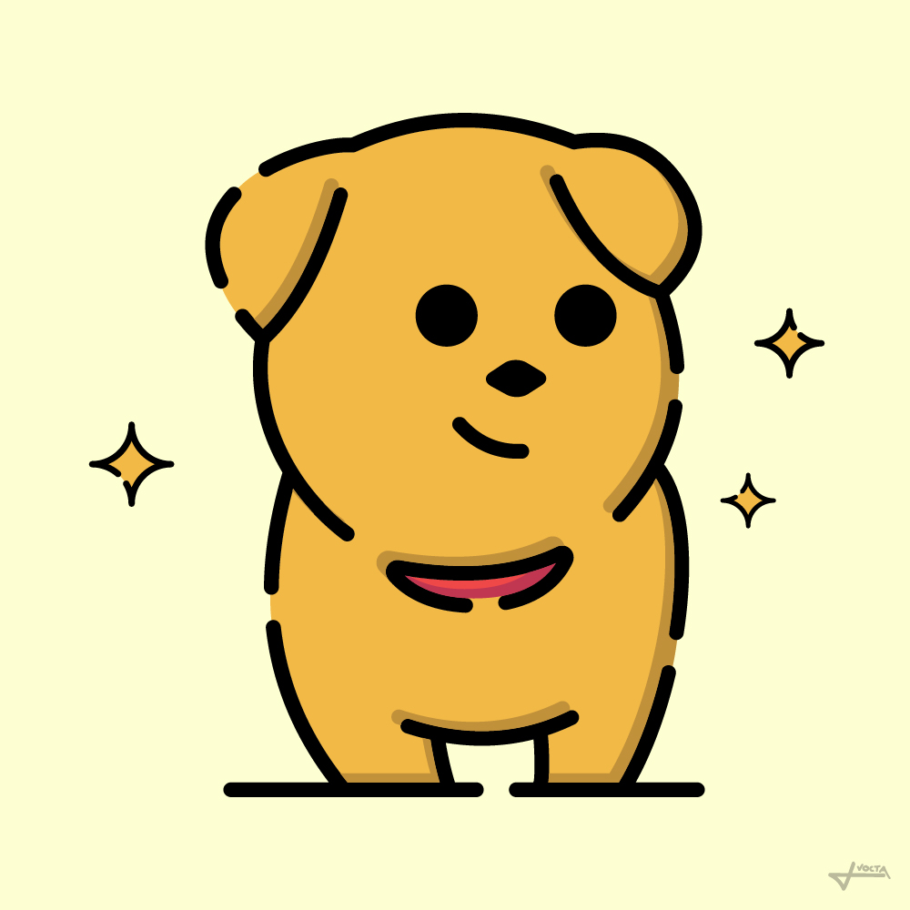Chien — illustration de Vocta