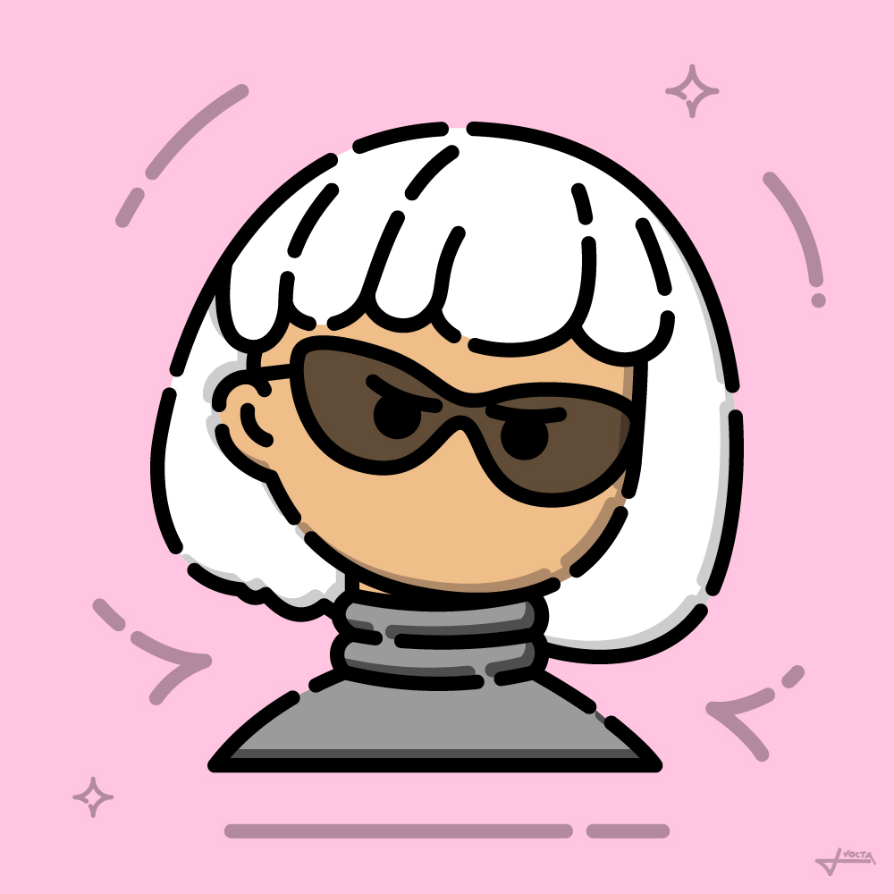 Fille — illustration de Vocta